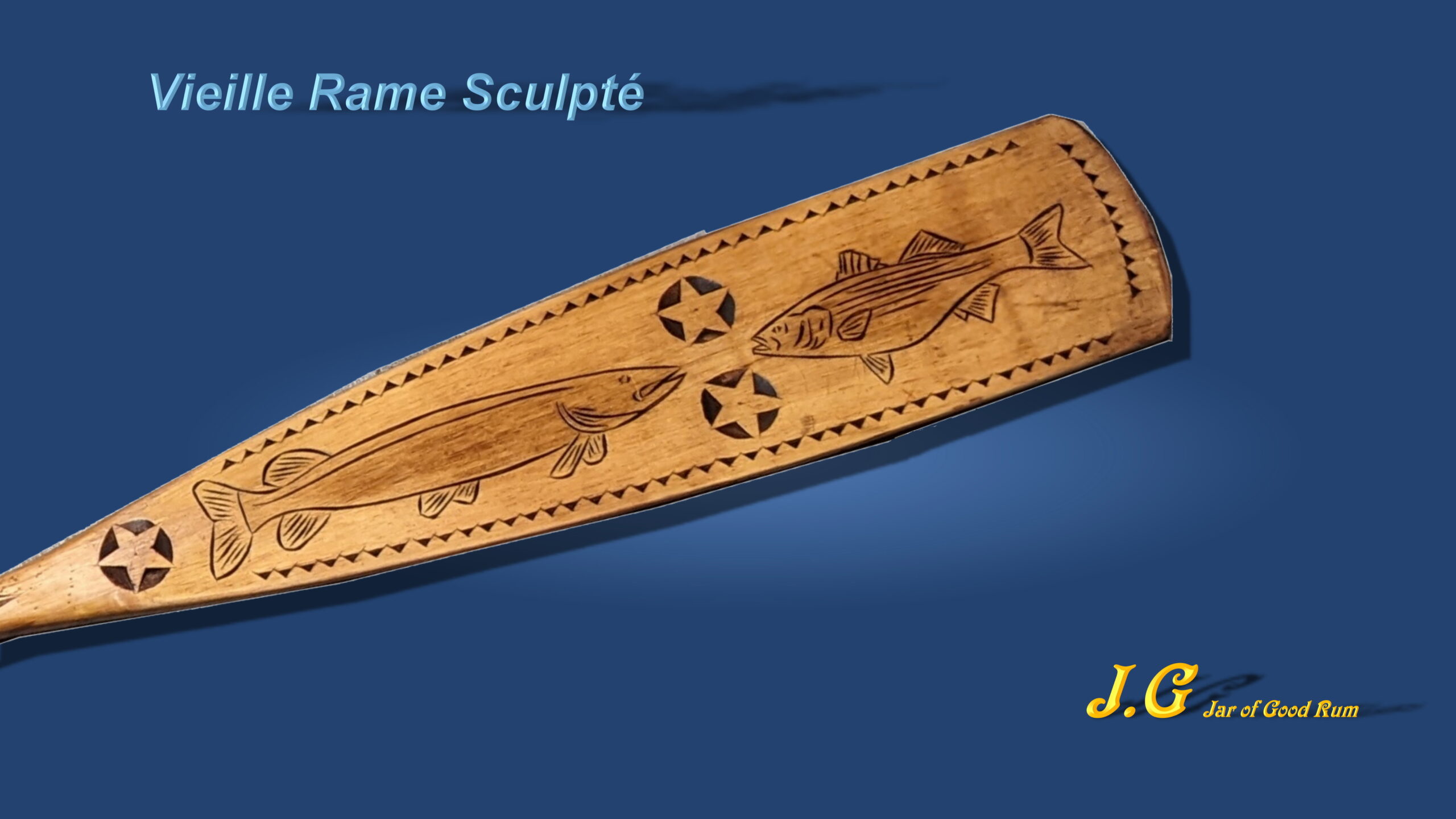 Vieille rame en bois, modèle 01